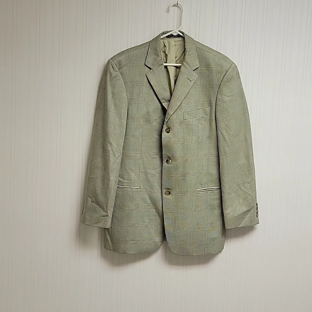 Hugo Boss men's blazer 40R 80% virgin wool, 20% silk office business eclectic